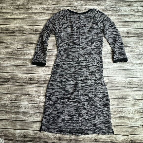 Old Navy Women's Casual Black & White Marl Dress 3/4 Length ST S SM Small TALL - Picture 4 of 13